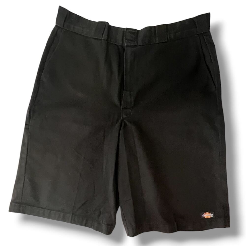 Vintage Men's Dickie's Black Long Skate Shorts 36